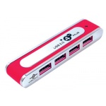 Stylish USB2.0 HUB - Red 