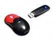 Bluetooth mouse Xwing nero-rosso 