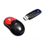 Bluetooth mouse Xwing nero-rosso 
