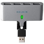 Belkin - Hub Usb 4-Port Swivel 