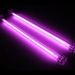 Neon Aurora 30 cm VIOLA Doppia Lampada SOUND 