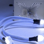 Y Cable molex Blu con Led Uv 