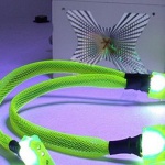 Y Cable molex Verdi con Led Uv 