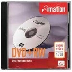 Imation - DVD-RW DVD+RW 4.7 GB 4X JEWEL CASE CONF.10 