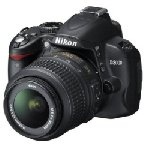 Nikon - Fotocamera reflex D3000 con 18-55 VR, SD 4GB 