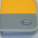 Astuccio porta cd 32 posti GRIGIO GIALLO 