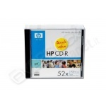 Cd-r hp 52x standard jewel case 5 pz 