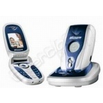 Cordless aladino flip silver-blu telecom 