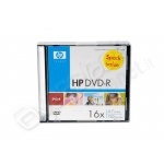 Dvd-r hp 16x slim case 5 pz 