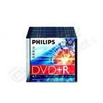 Dvd+r philips 4,7 gb / 120 min 8x 10 pz 