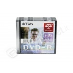 Dvd-r tdk 8x slim case 10 pz 