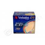 Verbatim cd-r 48x slim case colorato 20 pz 