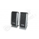 Casse kraun 2.0 easy sound - black silver 