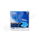 Dvd-r tdk 16x box  conf. 10 pezzi blu 