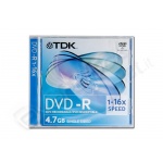 Dvd-r tdk 16x singolo jewel case 