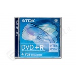 Dvd+r tdk 16x singolo jewel case 