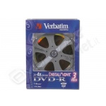 Dvd-r verbatim 4x dig.movie super jewel 3 pz 