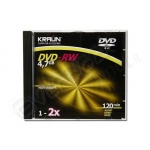 Dvd-rw kraun 2x 120 min jewel case 5 pz 