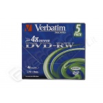 Dvd-rw verbatim 4x 5 pz 