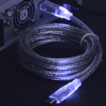 Cavo Firewire Luminoso blu 