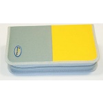 Astuccio porta cd 64 posti GRIGIO GIALLO 