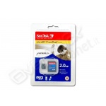 Memory card micro sd sandisk 2 gb 