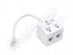 Microfiltro adsl con splitter rj-11 integrato 