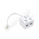 Microfiltro adsl con splitter rj-11 integrato 