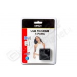 Mini hub usb 2.0  kraun 4 porte 