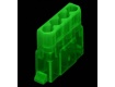 Molex Maschio 4 pin traspatente verde Molex Maschio 4 pin traspatente verde