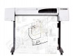 Plotter hp designjet 510 - 107cm/a0+/42" 