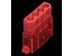 Molex Maschio 4 pin traspatente rosso Molex Maschio 4 pin traspatente rosso