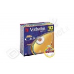 Verbatim cd-r 48x slim case colorato 10 pz 