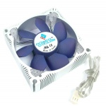 Ventola in Allumino con Led Blu Termosensibile 