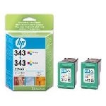 HP - Cartuccia inkjet CB332EE N.343 2 pz 