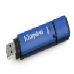 Kingston - Chiavetta USB 8GB DATA VAULT W/256BIT AES 