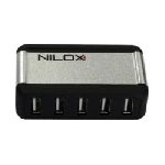 Nilox - Hub HUB 7 PORTE USB BUILT IN CABLE 