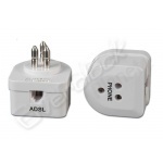Filtro adsl hamlet tripolare conf. 2pz 