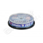 Dvd-r verbatim 16x spindle 10 pz verbatim 