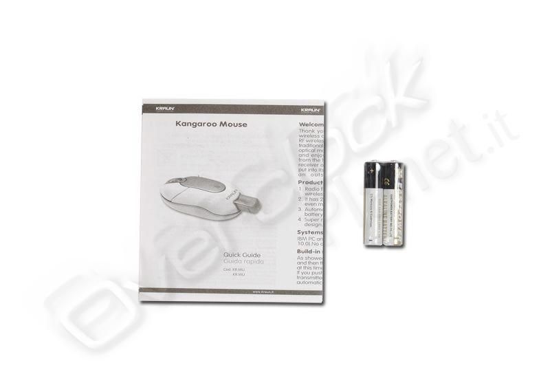 Mouse mini wireless optical kraun (black) 